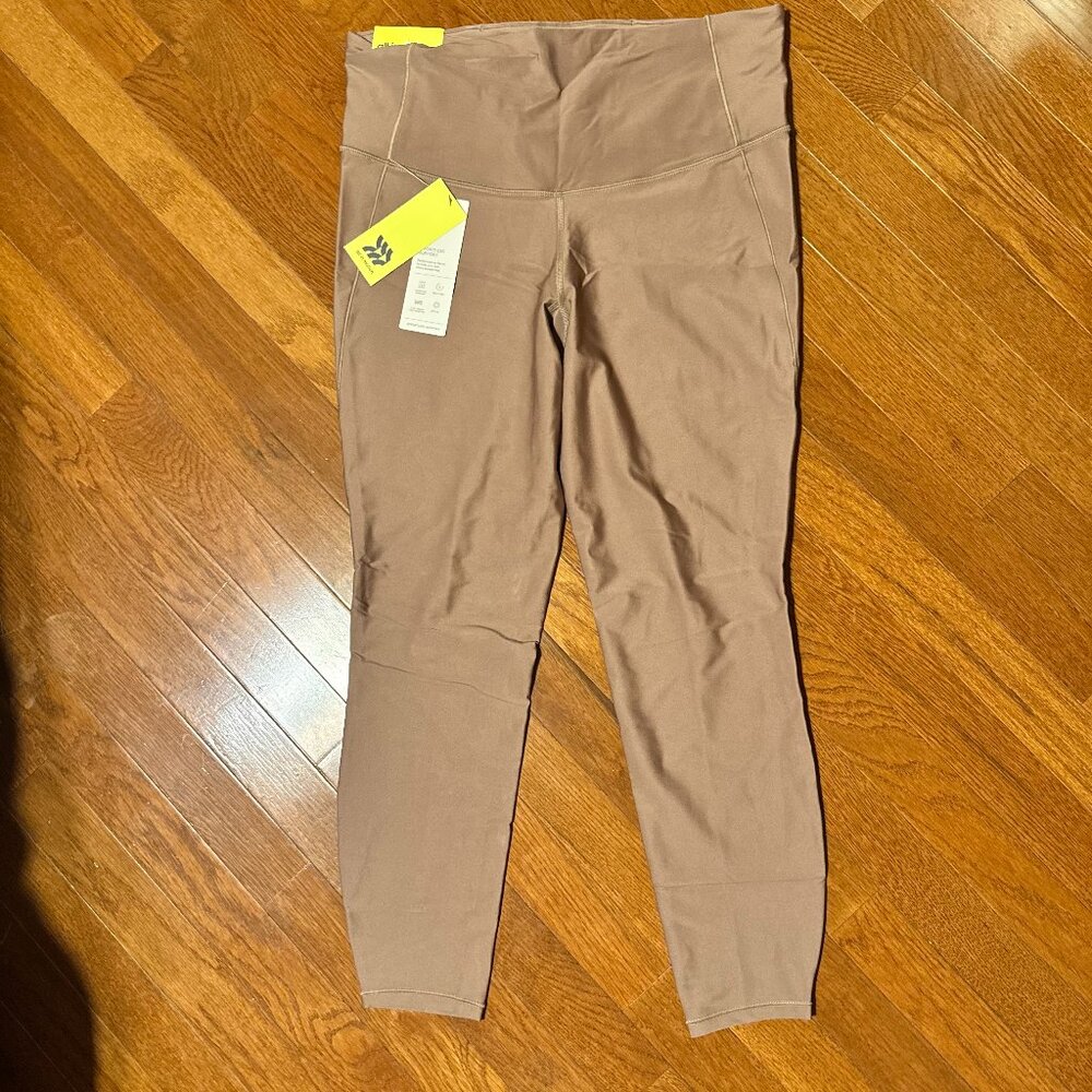 All In Motion Tan Workout Leggings Large NWT High Rise Activewear Yoga Pants